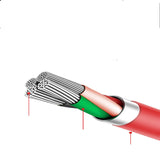3-in-1 Telescopic Data Cable Retractable Mobile Phone Charging Cord Multi-Device USB Cable Portable Charger
