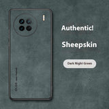 Luxury Sheepskin Leather Phone Case | Magnetic Car Mount & Wireless Charging Cover