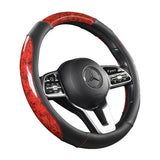 Luxury Crystal Leather Steering Wheel Cover | Bling Car Interior Modification