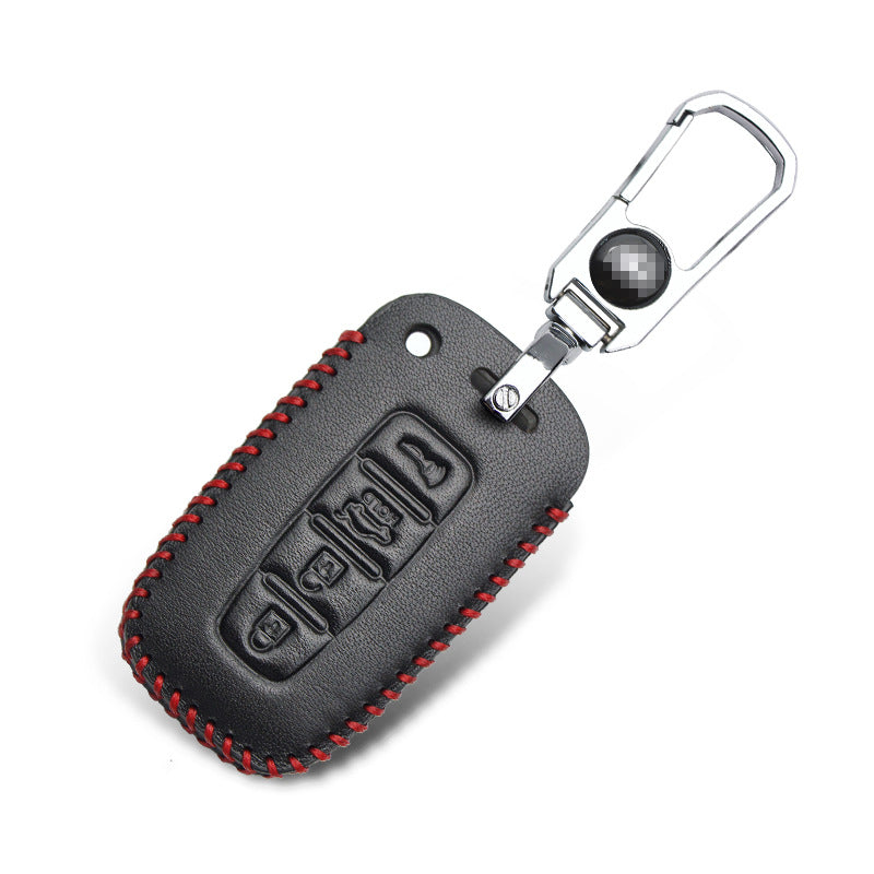 Genuine Leather Car Key Fob Cover | Premium Real Leather Protective Case