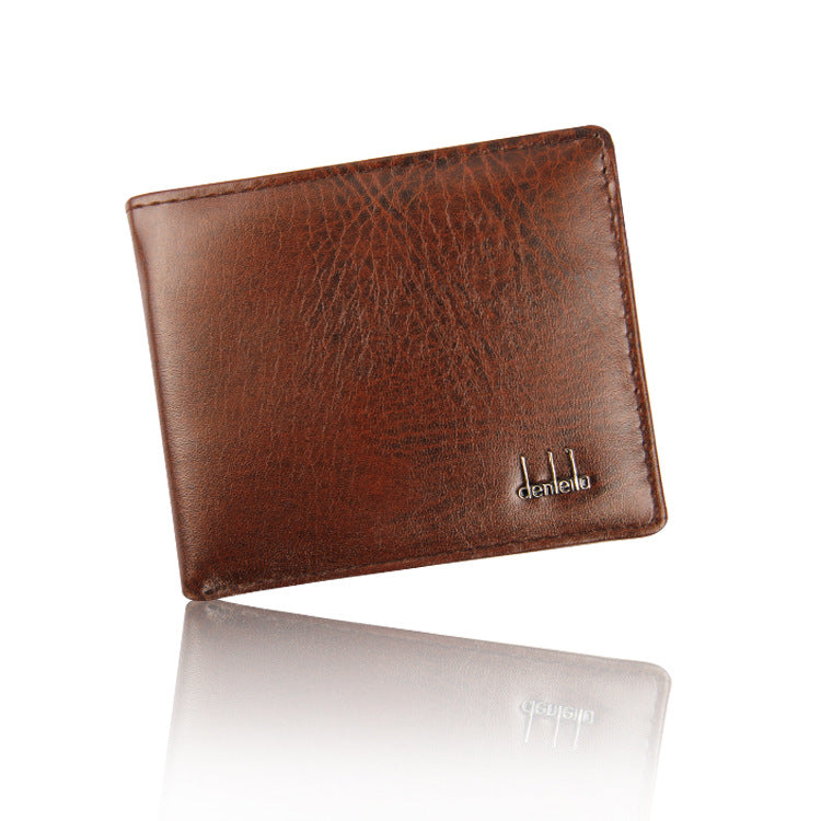 PU Leather Short Wallet for Men | Durable & Stylish Bi-Fold Purse