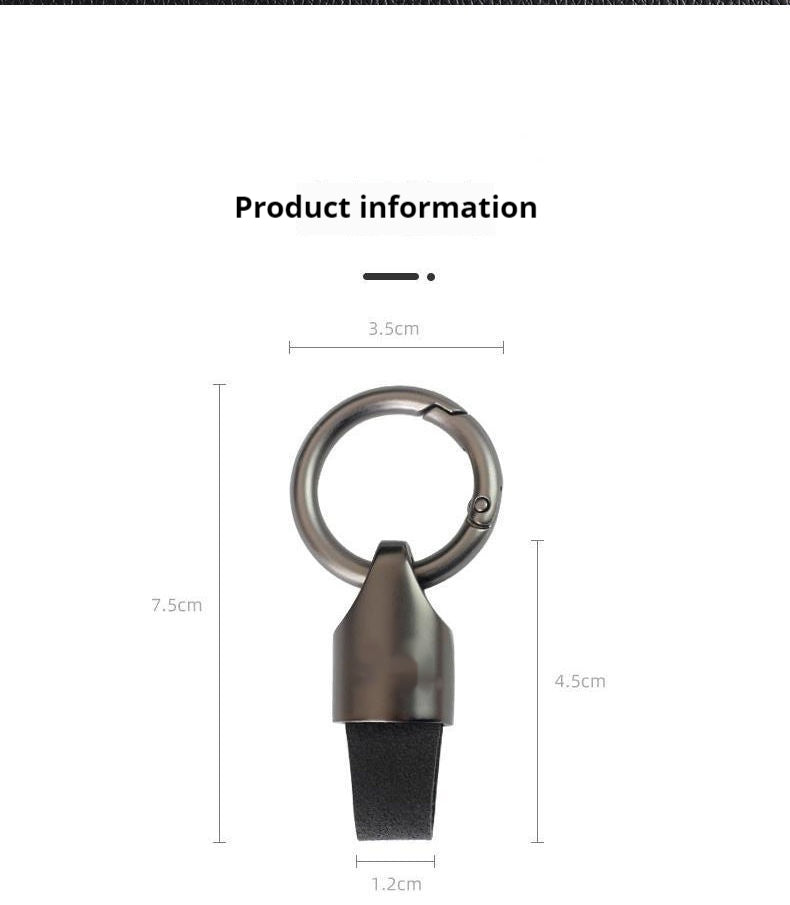 Premium Suede Keychain: Upscale Car Accessories & Simple Key Ring