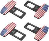 Premium Metal Seat Belt Clip | Carbon Fiber Texture Aluminum Safety Stopper