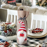 Christmas Bottle Cover Decoration Festive Wine & Spirits Sleeve Holiday Table Decor Supplies Reusable Gift Bag