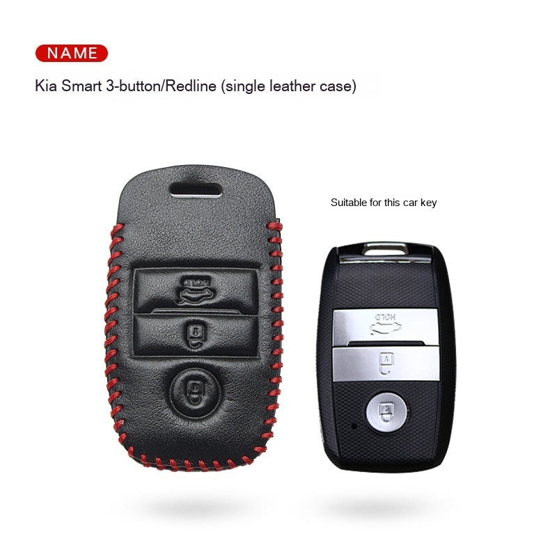 Genuine Leather Car Key Fob Cover | Premium Real Leather Protective Case