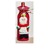 Festive Christmas Wine Bottle Cover & Gift Box Decoration Holiday Present Packaging Quick Dress Up