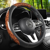 Luxury Crystal Leather Steering Wheel Cover | Bling Car Interior Modification