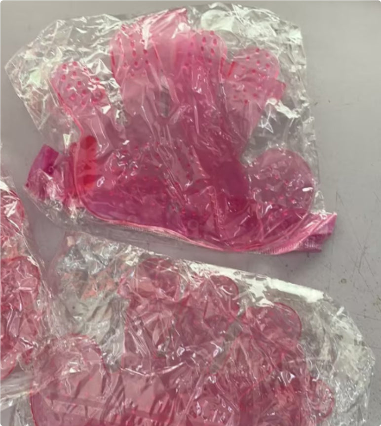 Soft Silicone Pet Finger Brush Dog & Cat Bath Massage Comb Gentle Grooming & Beauty Tool Wholesale Supplies