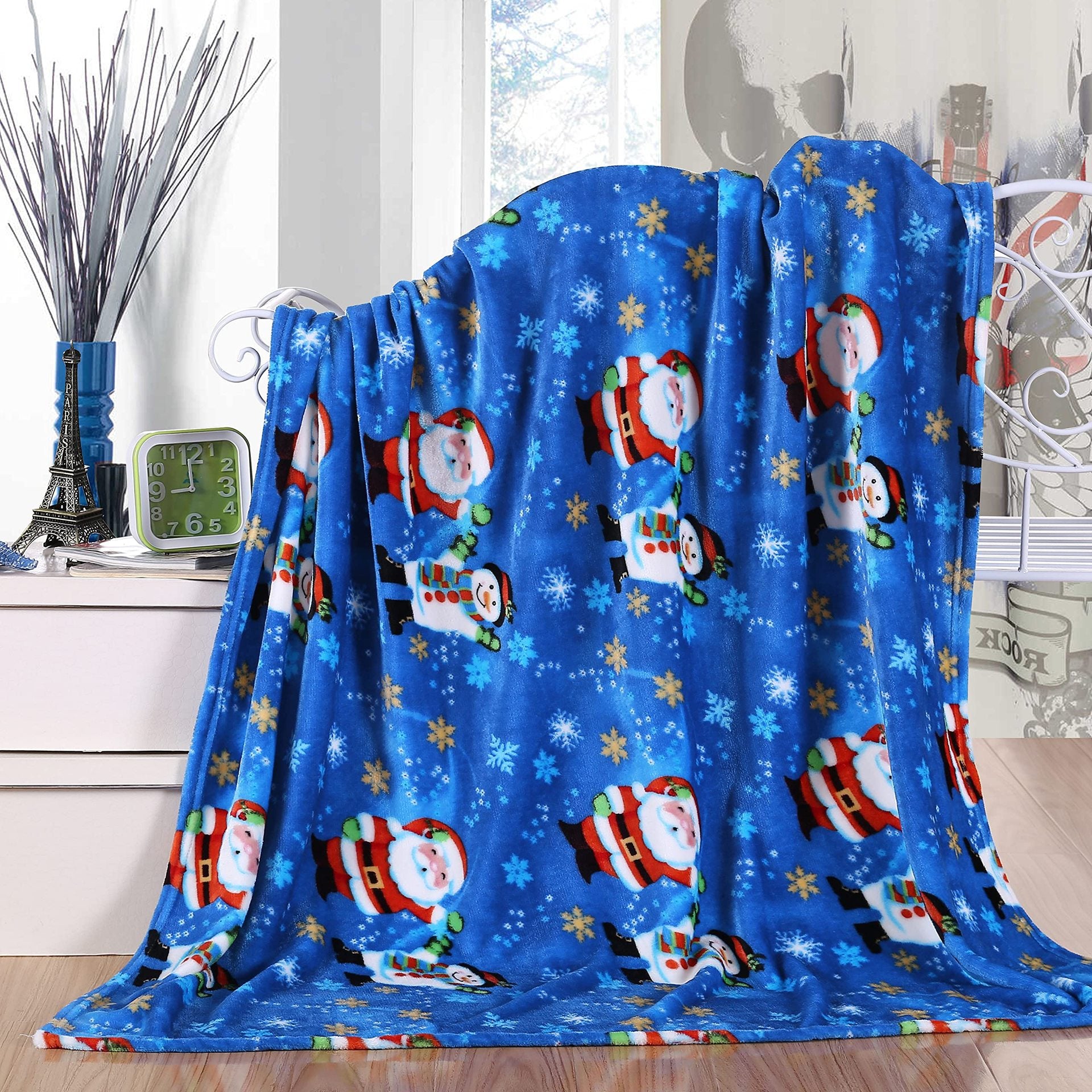 Christmas Style Blanket Cozy Holiday Gift for Home Festive Winter Throw Xmas Decor