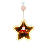 Christmas LED Star Light Decoration Festive Pendant Ornament for Window & Door Holiday Atmosphere Lights Xmas Party Decor