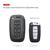 Genuine Leather Car Key Fob Cover | Premium Real Leather Protective Case