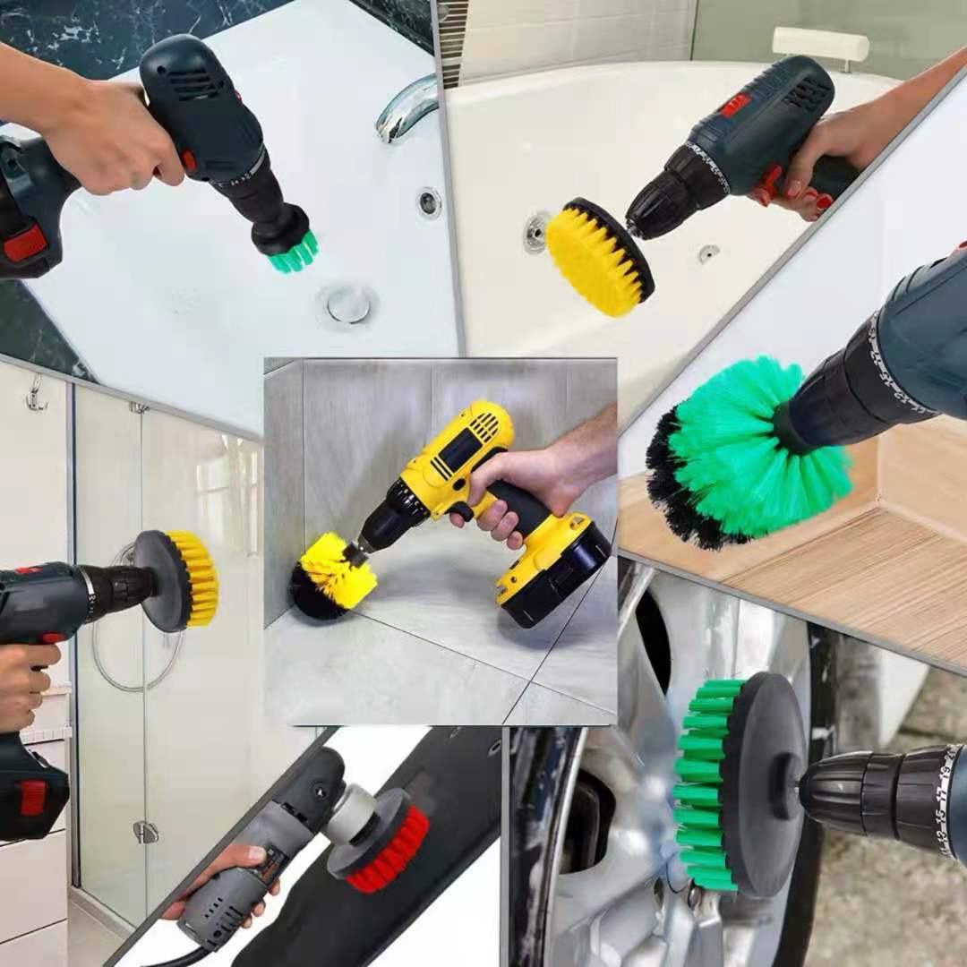 Electric Wheel Hub Cleaning Brush | Power Scrubber for Effortless Rim Detailing