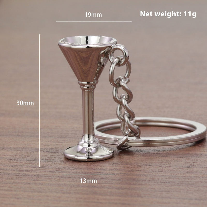 Metal 3D Coffee Keychain Durable Zinc Alloy Car Key Pendant Espresso Machine Replica Unique Coffee Lover Gift