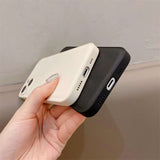 Genuine/Faux Leather Solid Color Phone Cover | Simple Anti-Scratch Case