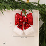 Mirror Bow Christmas Tree Decoration Reflective Ornament for Tree Shiny Festive Xmas Decor Unique Gift