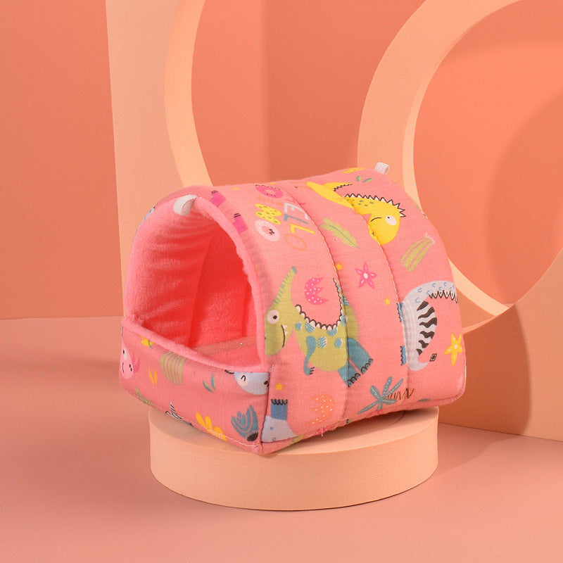 Hamster Nest Cotton Bed Warm and Cozy Small Pet House Winter Hideout for Dwarf Hamsters, Gerbils, Mice Pet Products