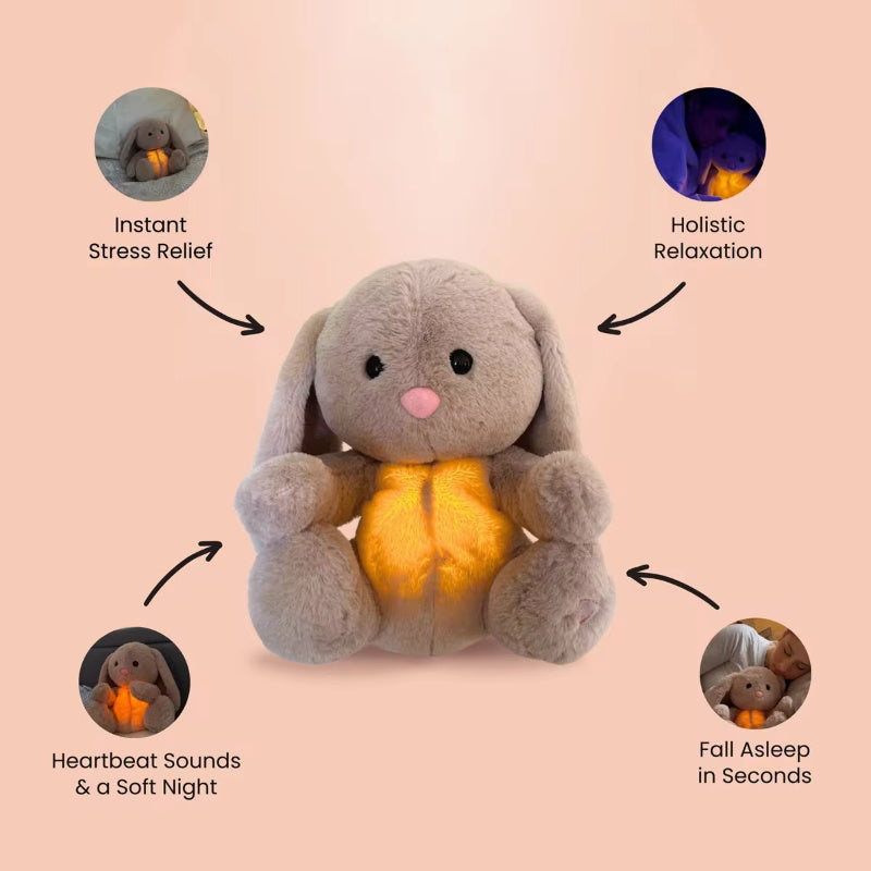 Breathing Rabbit Soothing Sensory Plush Toy Relieve Anxiety Bunny Comforter Conciliate Baby Sleep Aid Newborn Breathes Plush