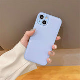 Genuine/Faux Leather Solid Color Phone Cover | Simple Anti-Scratch Case