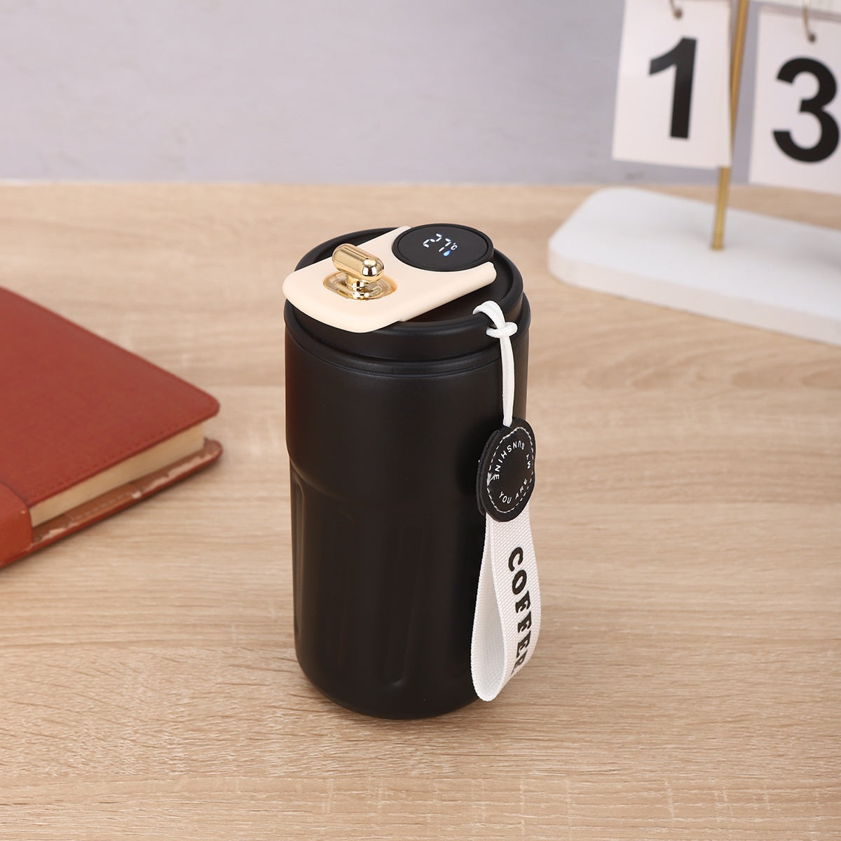 450 ml Smart Digital Display Thermal Bottle Stainless Steel Insulated Cup Portable Coffee Mug Keep Cold/Hot Vacuum Flask