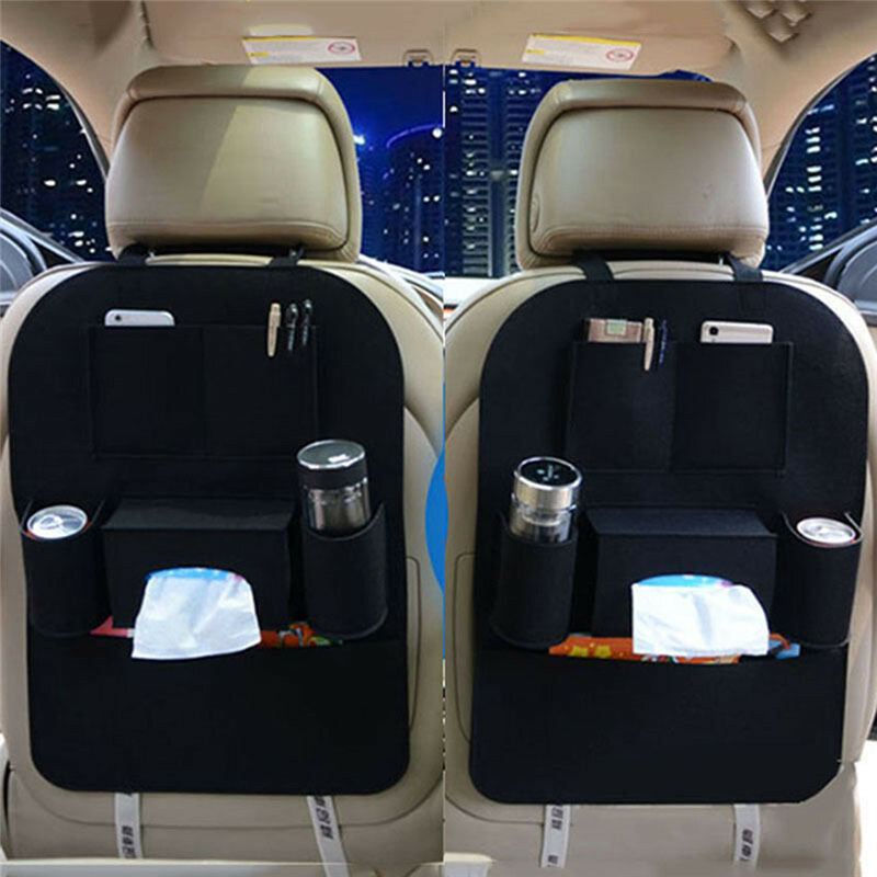 Felt Fabric Car Seat Back Organizer | Premium Backseat Storage Bag