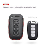 Genuine Leather Car Key Fob Cover | Premium Real Leather Protective Case