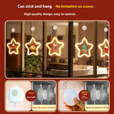 Christmas LED Star Light Decoration Festive Pendant Ornament for Window & Door Holiday Atmosphere Lights Xmas Party Decor