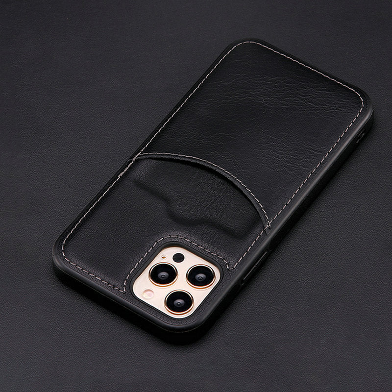 Premium PU/Genuine Leather Business Phone Cover | Professional Protection