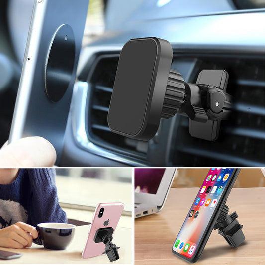 Magnetic Car Phone Holder Universal Air Vent Mount Strong Magnet Cell Phone Stand Hands-Free GPS Car Accessory