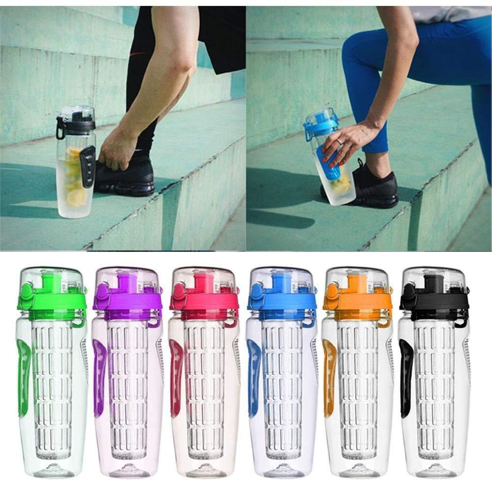 32Oz Fruit Infuser Water Bottle BPA Free Plastic Sport Drink Bottle Leakproof Water Fruit Infusing Shaker Large Capacity Juice