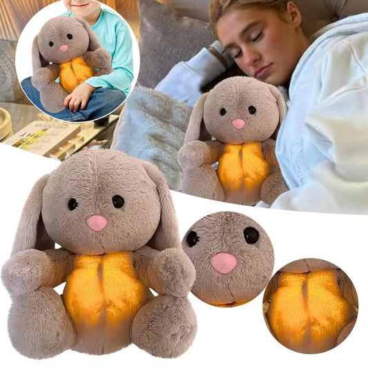 Breathing Rabbit Soothing Sensory Plush Toy Relieve Anxiety Bunny Comforter Conciliate Baby Sleep Aid Newborn Breathes Plush