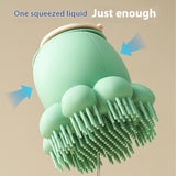 Silicone Pet Bath Brush & Massager Shower Shampoo Dispensing Comb Gentle Grooming Tool for Dogs & Cats Pet Products