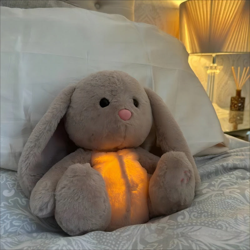 Breathing Rabbit Soothing Sensory Plush Toy Relieve Anxiety Bunny Comforter Conciliate Baby Sleep Aid Newborn Breathes Plush
