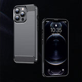 Durable Soft Shell Phone Case | Carbon Fiber Texture Anti-Shock Cover