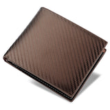 Genuine Carbon Fiber Wallet for Men | RFID Blocking Card Holder & Zipper Security