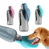 800 ml Portable Dog Water Bottle High Capacity Leakproof Pet Drinking Bowl Foldable Outdoor Walking Supplies Golden Retriever