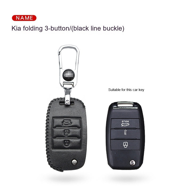 Genuine Leather Car Key Fob Cover | Premium Real Leather Protective Case