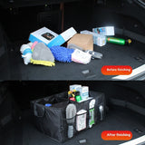 Foldable Car Trunk Organizer Box | Collapsible Storage for Car Supplies