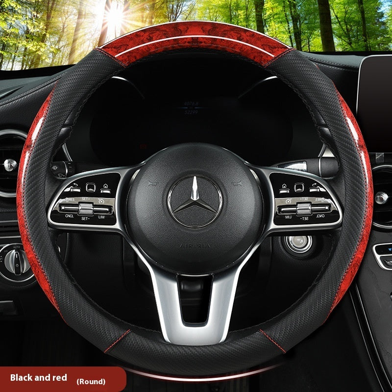 Luxury Crystal Leather Steering Wheel Cover | Bling Car Interior Modification
