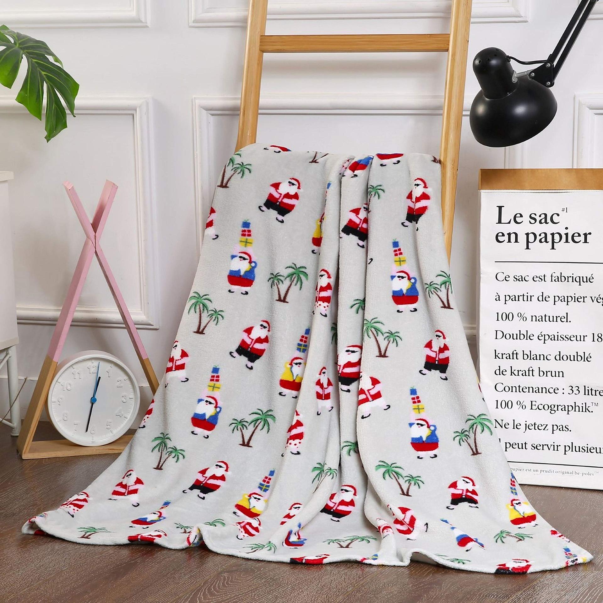 Christmas Style Blanket Cozy Holiday Gift for Home Festive Winter Throw Xmas Decor