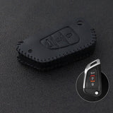 Customizable Genuine Leather Car Key Cover | DIY Modification Key Fob Case
