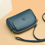 Lightweight Soft Leather Crossbody Bag | Convertible One-Shoulder Purse