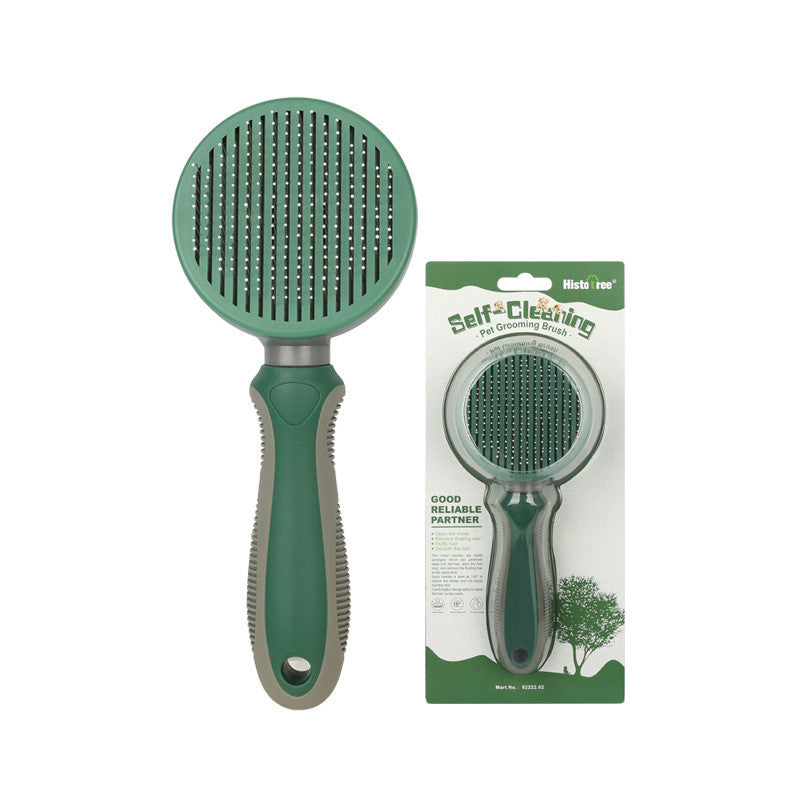 Automatic Hair Removal Comb Self-Cleaning Pet Grooming Tool Shedding & Deshedding Beauty Product For Dogs & Cats