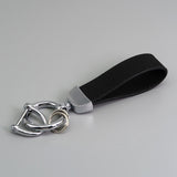 Suede Car Key Chain with Anti-Lost Hardware Premium Key Fob Holder Auto Interior Accessory Durable Metal Key Ring