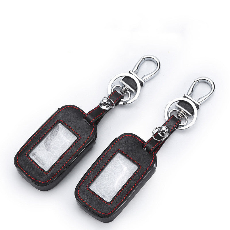 Durable Leather Key Shell for StarLine/Pandora Alarm Fobs | Russian Security System Cover