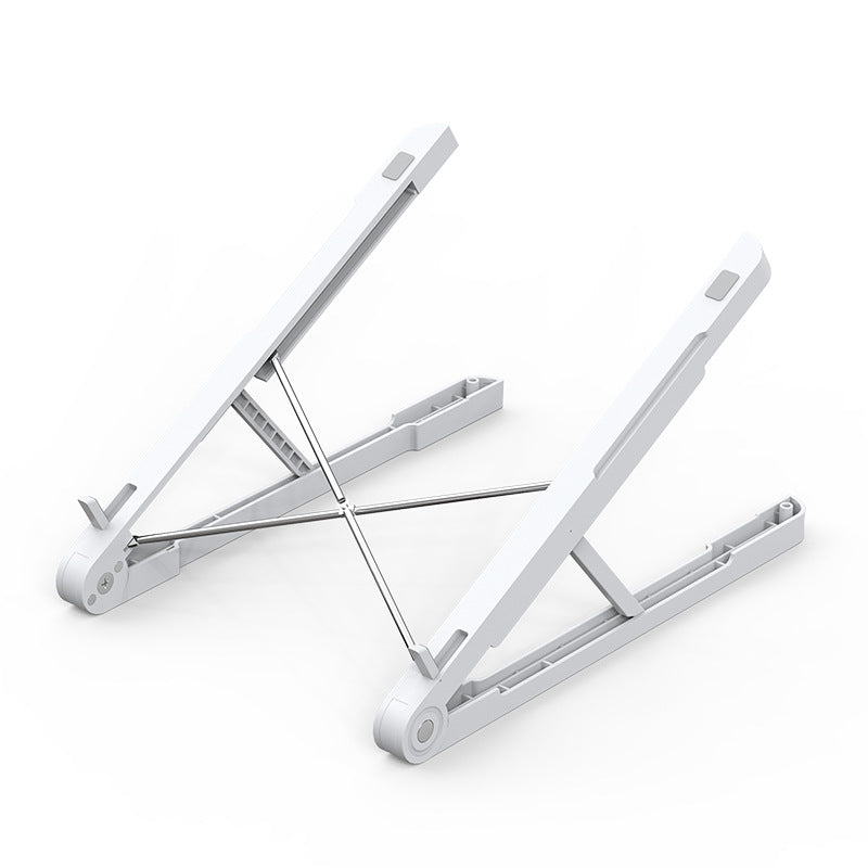 Portable Laptop Cooling Rack Folding Adjustable Computer Stand Ergonomic Riser for Desktop & Travel Increase Shelf Height