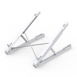 Portable Laptop Cooling Rack Folding Adjustable Computer Stand Ergonomic Riser for Desktop & Travel Increase Shelf Height