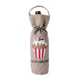 Christmas Bottle Cover Decoration Festive Wine & Spirits Sleeve Holiday Table Decor Supplies Reusable Gift Bag