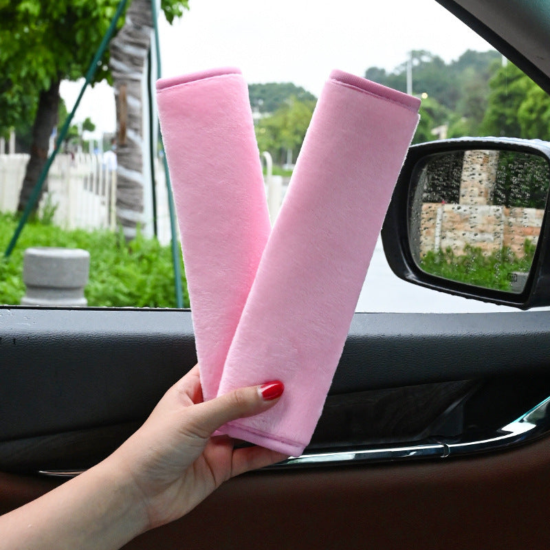Luxurious Suede Safety Belt Cover | Anti-Friction Shoulder Protector for Car