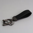 Suede Car Key Chain with Anti-Lost Hardware Premium Key Fob Holder Auto Interior Accessory Durable Metal Key Ring