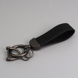 Suede Car Key Chain with Anti-Lost Hardware Premium Key Fob Holder Auto Interior Accessory Durable Metal Key Ring